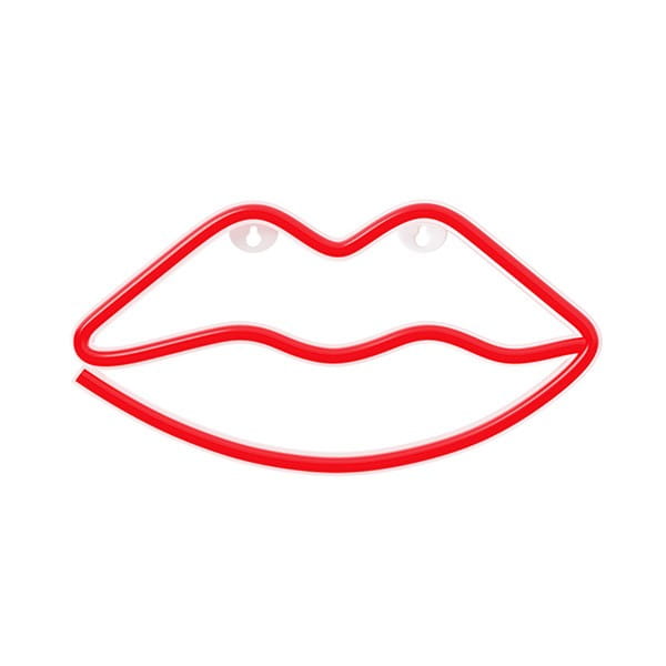 Neon LED Light LIPS red Bat + USB FLNE08 Forever Light