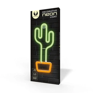 Neon LED Light CACTUS orange green Bat + USB FLNE02 