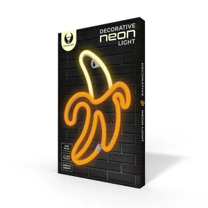Neon LED Light BANANA white yellow Bat + USB FLNE10