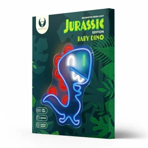 Neon PLEXI LED JURASSIC BABY DINO blue FLNJ01 