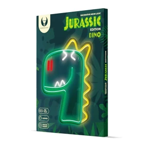 Neon PLEXI LED JURASSIC DINO green FLNJ02 