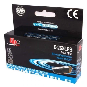 UPrint kompatybilny ink / tusz z C13T26314010, T263140, 26XL, E-26XLPB, photo black, 400s, 15ml