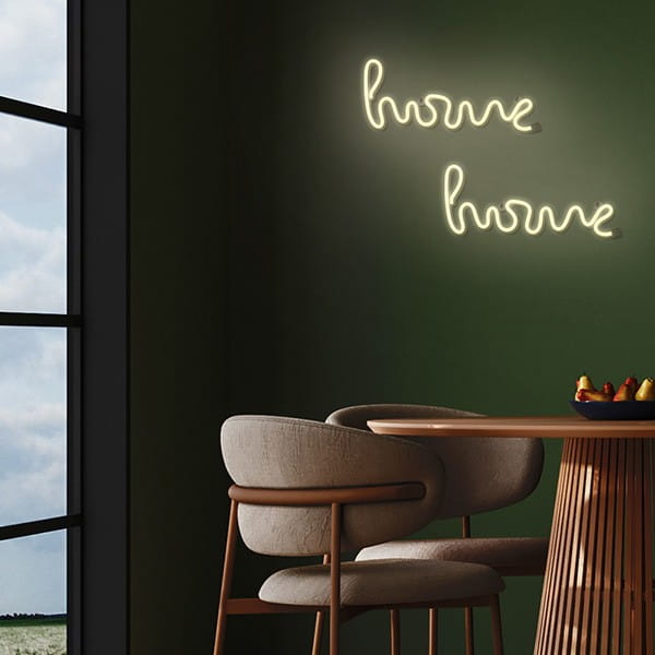 Neon LED Light HOME warm white Bat + USB FLNE21 Forever Light