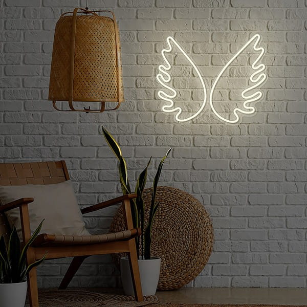 Neon PLEXI LED WINGS white FPNE09X Forever Light