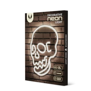 Neon PLEXI LED SKULL white FPNE07X 