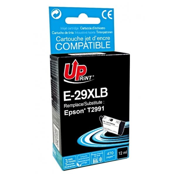 UPrint kompatybilny ink / tusz z C13T29914010, T29XL, black, 470s, 12ml, E-29XLB, dla Epson Expression Home XP-235,XP-332,XP-335,X