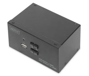 Przełącznik KVM DIGITUS 2 portowy HDMI, Dual Display, 4K 30Hz - USZ OPAK