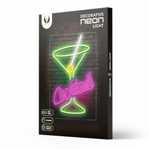 Neon PLEXI LED COCKTAILS pink green FPNE02X 