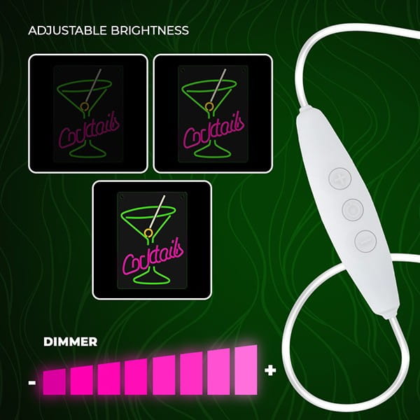 Neon PLEXI LED COCKTAILS pink green FPNE02X Forever Light