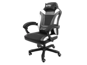 Fotel dla gracza Fury Avenger M+ czarno-biały - USZ OPAK