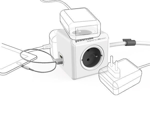Cubenest - Powercube, 1.5m, szara, POWERCUBE