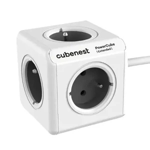 Cubenest - PowerCube, 1.5m, Extended, szara, POWERCUBE, 5 gniazd