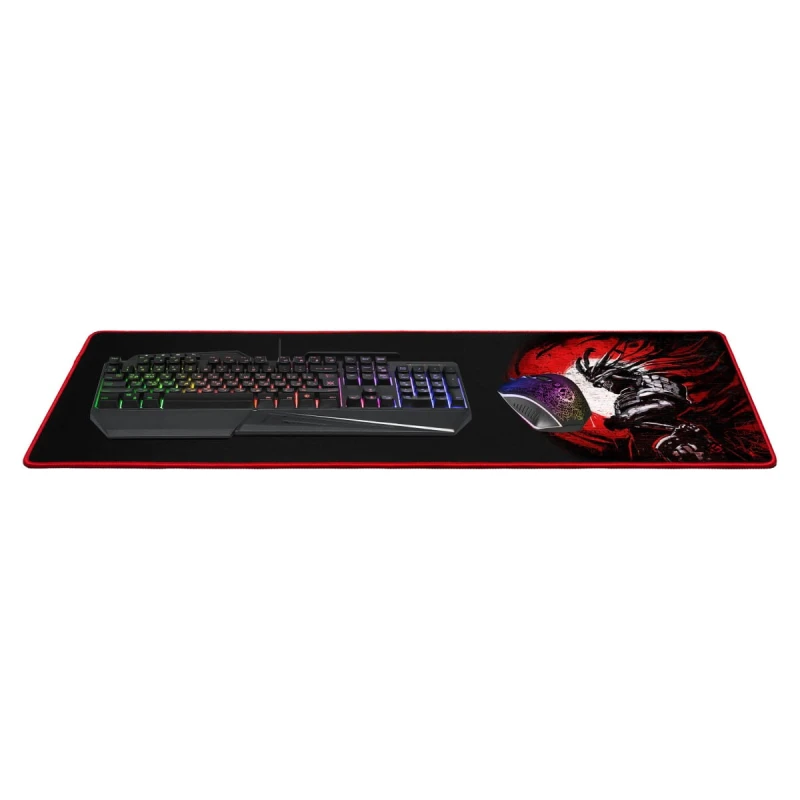 Podkładka pod mysz, LIBERTY, do gry, czarno-czerwona, 80x30 cm, Defender