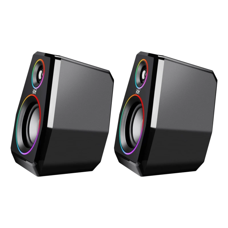 Defender głośniki Solar 10, 2.0, 10W, czarne, Bluetooth 5.3/AUX