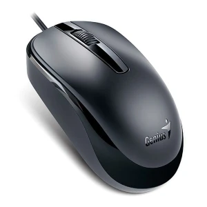 Mysz przewodowa, Genius DX-120, czarna, optyczna, 1200DPI, USB-C