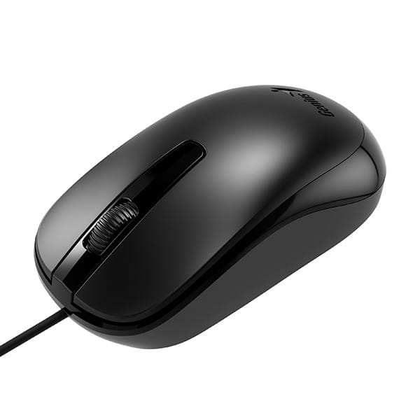 Mysz przewodowa, Genius DX-120, czarna, optyczna, 1200DPI, USB-C