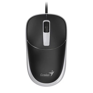 Mysz przewodowa, Genius DX-123, czarno-szara, optyczna, 1200DPI