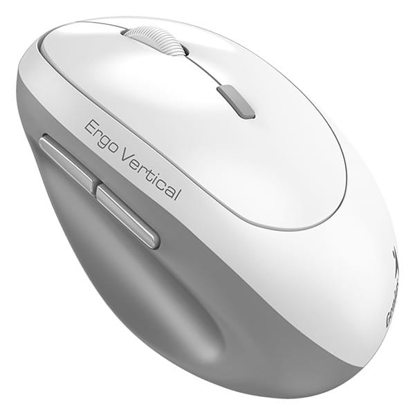 Mysz bezprzewodowa, Genius Ergo 8350S, biała, optyczna, 2400DPI