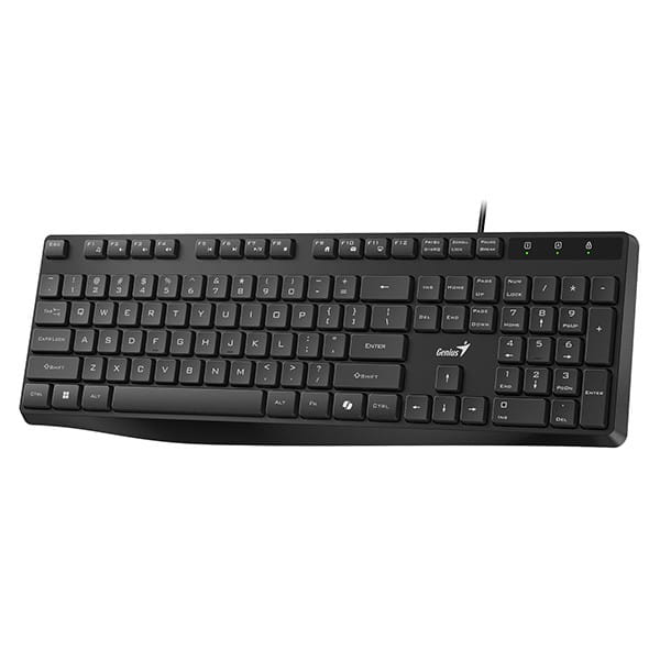 Genius KB-117S COPILOT, klawiatura CZ/SK, klasyczna, przewodowa (USB), czarna