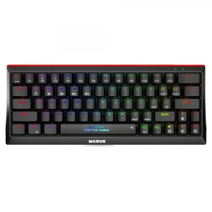 Marvo HECATE 61WR, klawiatura US, do gry, Tri-mode, czarna, mechaniczna