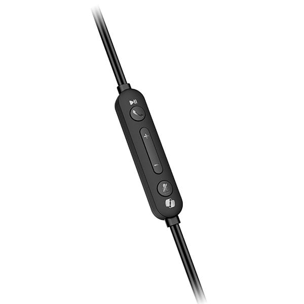Genius HS-220U AI, słuchawki z mikrofonem, przewodowaczarna, 2.0, zamykane, USB - C