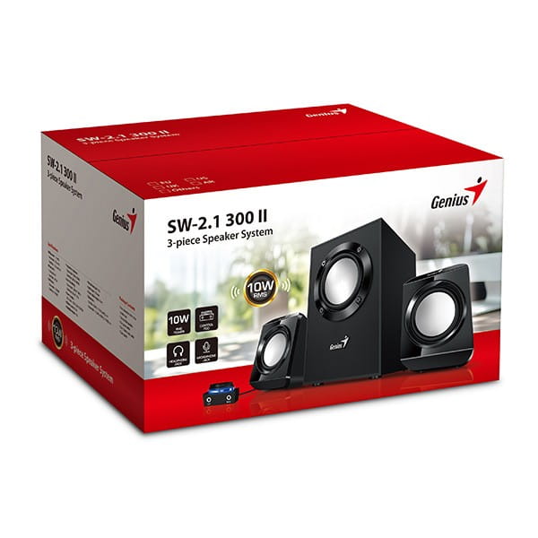 Genius głośniki SW-2.1 300 ver.II, 2.1, 10W, czarne