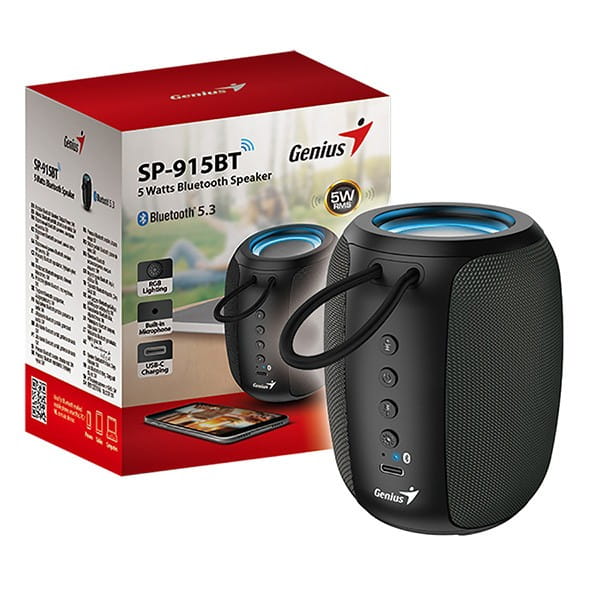Genius głośnik SP-915BT, 1.0, 5W, czarno-szary, COPILOT