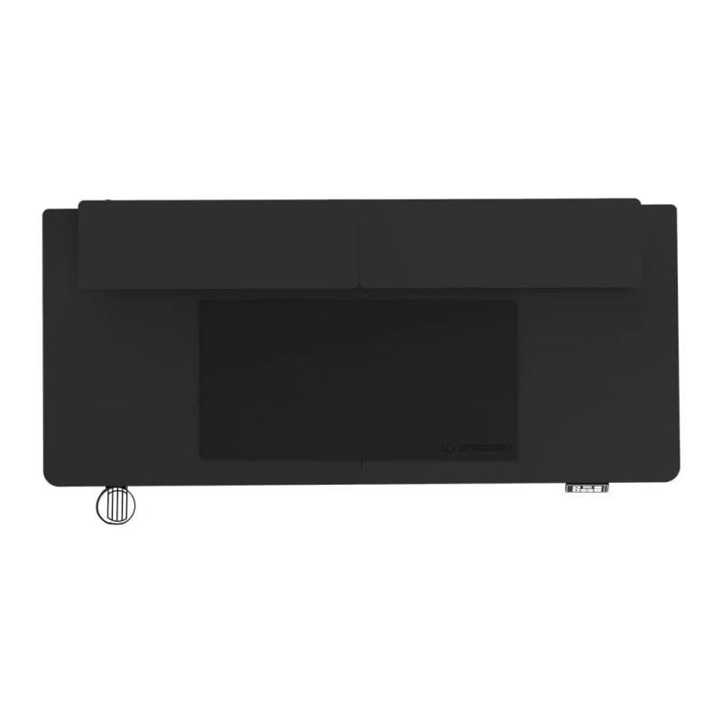 Biurko, elektycznie regulowany, 160X70 cm, 72-117 cm, HIGHLANDER XXL BLACK, czarny, ULTRADESK