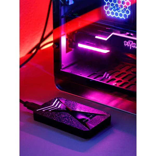 SSD Zewnętrzny Surefire GX3 Gaming, 53684, 1000GB, czarny, 2.5", USB micro B