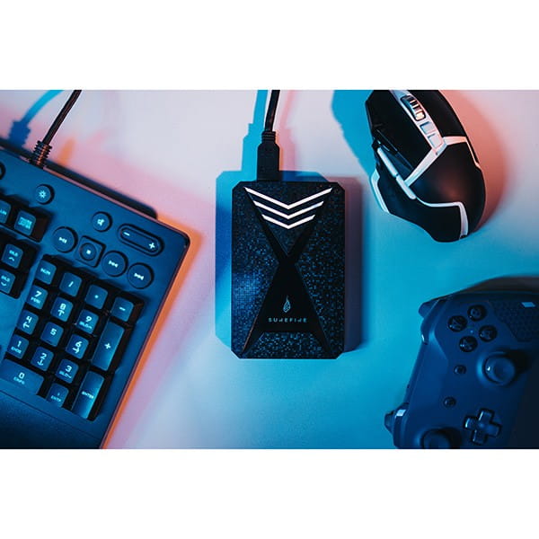 SSD Zewnętrzny Surefire GX3 Gaming, 53684, 1000GB, czarny, 2.5", USB micro B