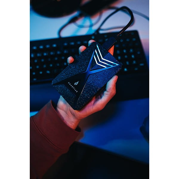 SSD Zewnętrzny Surefire GX3 Gaming, 53684, 1000GB, czarny, 2.5", USB micro B