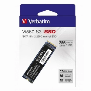 SSD Wewnętrzny Verbatim Vi560, 49362, 256GB, czarny, 560 MB/s-R, SATA III, 460 MB/s-W