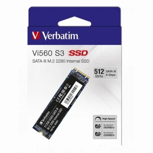 SSD Wewnętrzny Verbatim Vi560, 49363, 512GB, czarny, 560 MB/s-R, SATA III, 520 MB/s-W