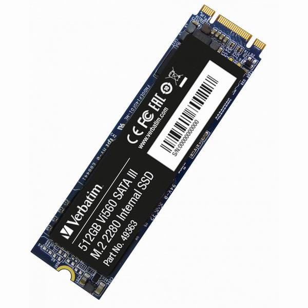 SSD Wewnętrzny Verbatim Vi560, 49363, 512GB, czarny, 560 MB/s-R, SATA III, 520 MB/s-W