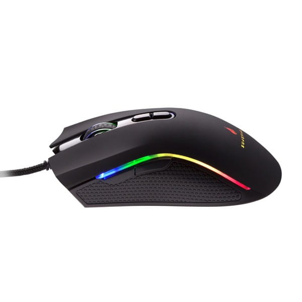 Mysz przewodowa, Surefire Hawk Claw Gaming, czarna, optyczna, 6400DPI