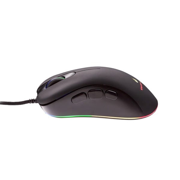 Mysz przewodowa, Surefire Condor Claw Gaming, czarna, optyczna, 6400DPI