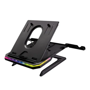 Podstawa Portus X1 pod notebook, z regulacją kąta, czarny, tworzywo + metal, 10 Kg nośność, SureFire, RGB