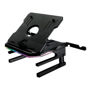 Podstawa Portus X2 pod notebook, z regulacją kąta, czarny, tworzywo + metal, 10 Kg nośność, SureFire, RGB