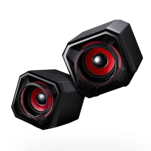SureFire kompaktowe głośniki komputerowe Gator Eye 2.0, 5W, czarne, regulacja głośności, USB