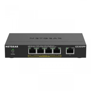 Switch niezarządzalny Netgear GS305PPv3 5x 100M/1G (4xPoE+ 83W)