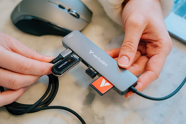 Verbatim USB flash disk, USB C, 64GB, Plectra, czarny, 30224, USB C