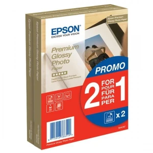 Epson Premium Glossy Photo Pa, C13S042167, foto papier, promo 1+1 gratis typ połysk, biały, 10x15cm, 4x6", 255 g/m2, 2x40 szt., at