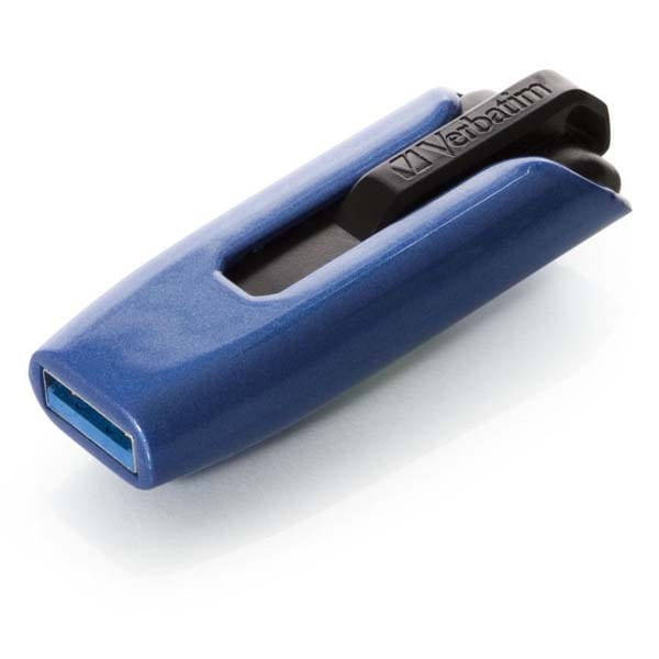 Verbatim USB flash disk, USB 3.0, 64GB, V3 MAX, Store N Go, niebieski, 49807, USB A, z wysuwanym złączem