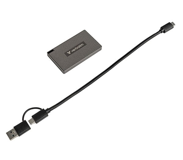 SSD Zewnętrzny Verbatim Metal Mini SSD, 32031, 1000GB, czarna, 2000 MB/s-R, USB C, 1750 MB/s-W