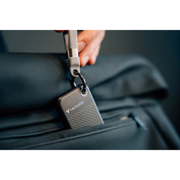 SSD Zewnętrzny Verbatim Pocket SSD Black/Grey, 32190, 1000GB, czarny, M.2, zawiera kabel USB C, 1000 MB/s-R, USB-C, 1000 MB/s-W