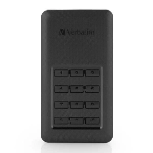 SSD Zewnętrzny Verbatim Store N Go Secure, 53402, 256GB, czarny, szyfrowane, z klawiaturą numeryczną, złącze USB-C, 2.5", USB-C, R