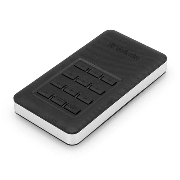 SSD Zewnętrzny Verbatim Store N Go Secure, 53402, 256GB, czarny, szyfrowane, z klawiaturą numeryczną, złącze USB-C, 2.5", USB-C, R