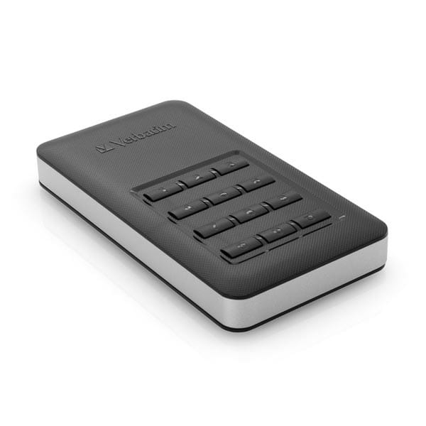 SSD Zewnętrzny Verbatim Store N Go Secure, 53402, 256GB, czarny, szyfrowane, z klawiaturą numeryczną, złącze USB-C, 2.5", USB-C, R