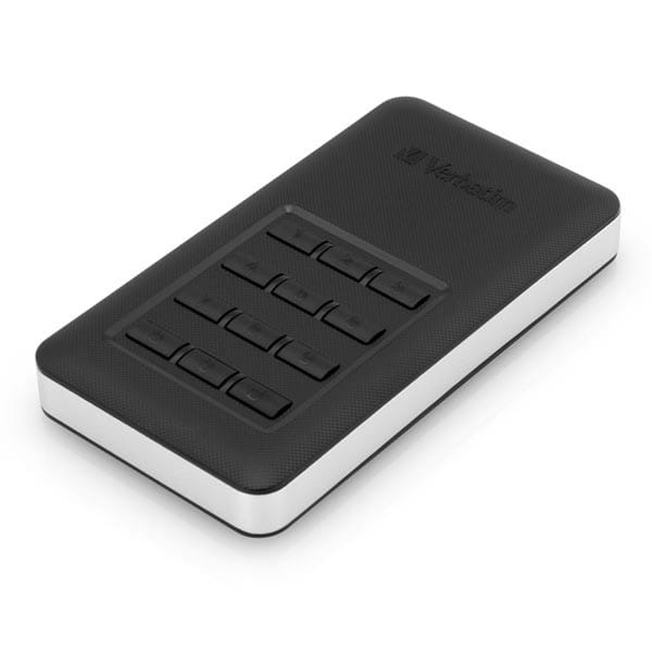 SSD Zewnętrzny Verbatim Store N Go Secure, 53402, 256GB, czarny, szyfrowane, z klawiaturą numeryczną, złącze USB-C, 2.5", USB-C, R