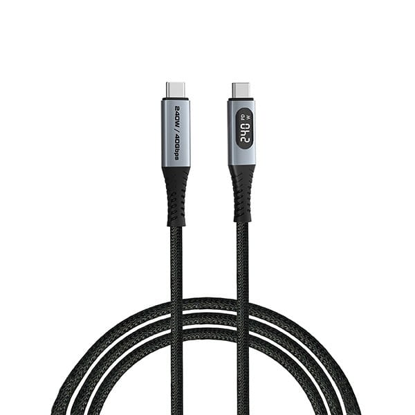 Verbatim USB kabel USB C (M) - USB C (M), 240W, 1.2m, czarny, box, 31849